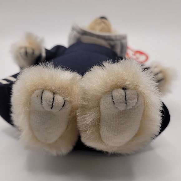 Ty Beanie Baby "Breezy" Blue and Cream Sailor Plush Toy 1993 Excellent Condition - Picture 6 of 6